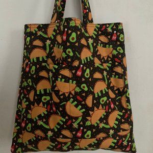 Taco Dinos Medium Tote, Shoulder Bag